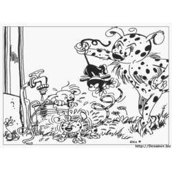Malvorlage: Marsupilami (Cartoon-Charaktere) #50096 - Kostenlose Malvorlagen zum Ausdrucken