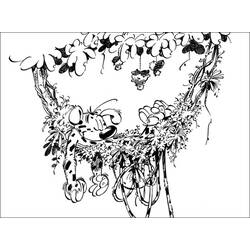 Malvorlage: Marsupilami (Cartoon-Charaktere) #50148 - Kostenlose Malvorlagen zum Ausdrucken