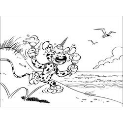 Malvorlage: Marsupilami (Cartoon-Charaktere) #50151 - Kostenlose Malvorlagen zum Ausdrucken