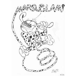Malvorlage: Marsupilami (Cartoon-Charaktere) #50207 - Kostenlose Malvorlagen zum Ausdrucken