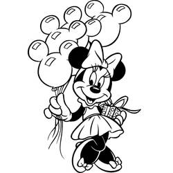 Malvorlage: Minnie Maus (Cartoon-Charaktere) #179513 - Kostenlose Malvorlagen zum Ausdrucken