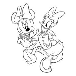 Malvorlage: Minnie Maus (Cartoon-Charaktere) #214940 - Kostenlose Malvorlagen zum Ausdrucken