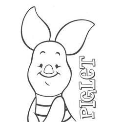 Malvorlage: Piglet (Cartoon-Charaktere) #209505 - Kostenlose Malvorlagen zum Ausdrucken
