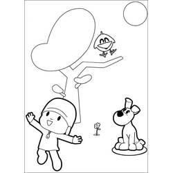 Zeichnungen zum Ausmalen: Pocoyo - Kostenlose Malvorlagen zum Ausdrucken