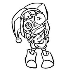 Zeichnungen zum Ausmalen: Pomni - Kostenlose Malvorlagen zum Ausdrucken