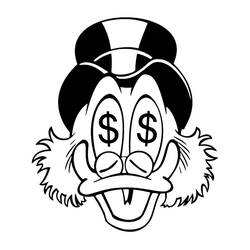 Malvorlage: Scrooge McDuck (Cartoon-Charaktere) #199837 - Kostenlose Malvorlagen zum Ausdrucken