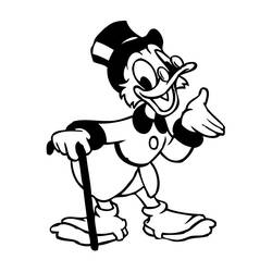 Malvorlage: Scrooge McDuck (Cartoon-Charaktere) #31764 - Kostenlose Malvorlagen zum Ausdrucken