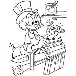 Malvorlage: Scrooge McDuck (Cartoon-Charaktere) #31778 - Kostenlose Malvorlagen zum Ausdrucken