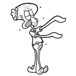 Malvorlage: Squidward Tentacles (Cartoon-Charaktere) #220594 - Kostenlose Malvorlagen zum Ausdrucken