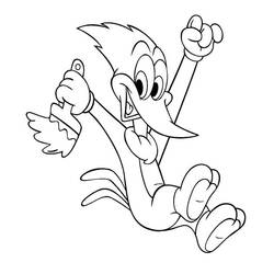 Malvorlage: Woody Woodpecker (Cartoon-Charaktere) #208898 - Kostenlose Malvorlagen zum Ausdrucken