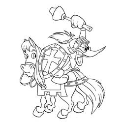 Malvorlage: Woody Woodpecker (Cartoon-Charaktere) #28428 - Kostenlose Malvorlagen zum Ausdrucken