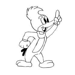 Malvorlage: Woody Woodpecker (Cartoon-Charaktere) #28461 - Kostenlose Malvorlagen zum Ausdrucken