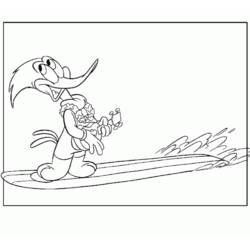 Malvorlage: Woody Woodpecker (Cartoon-Charaktere) #28488 - Kostenlose Malvorlagen zum Ausdrucken