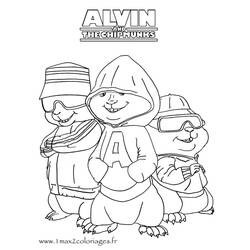 Malvorlage: Alvin und the Chipmunks (Cartoons und Animationsserien) #128248 - Kostenlose Malvorlagen zum Ausdrucken