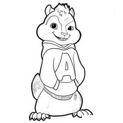Malvorlage: Alvin und the Chipmunks (Cartoons und Animationsserien) #128282 - Kostenlose Malvorlagen zum Ausdrucken