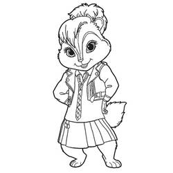 Malvorlage: Alvin und the Chipmunks (Cartoons und Animationsserien) #128312 - Kostenlose Malvorlagen zum Ausdrucken