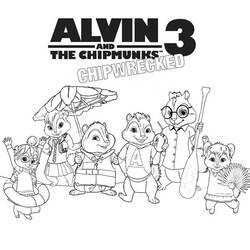 Malvorlage: Alvin und the Chipmunks (Cartoons und Animationsserien) #128338 - Kostenlose Malvorlagen zum Ausdrucken