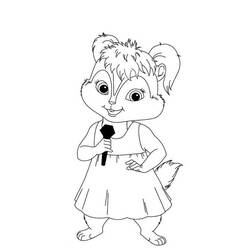 Malvorlage: Alvin und the Chipmunks (Cartoons und Animationsserien) #128356 - Kostenlose Malvorlagen zum Ausdrucken