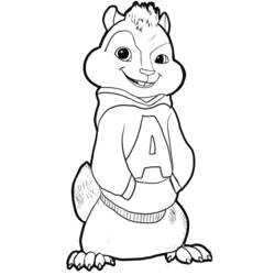 Malvorlage: Alvin und the Chipmunks (Cartoons und Animationsserien) #128424 - Kostenlose Malvorlagen zum Ausdrucken