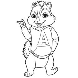 Malvorlage: Alvin und the Chipmunks (Cartoons und Animationsserien) #128462 - Kostenlose Malvorlagen zum Ausdrucken