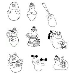 Malvorlage: Barbapapa (Cartoons und Animationsserien) #36428 - Kostenlose Malvorlagen zum Ausdrucken