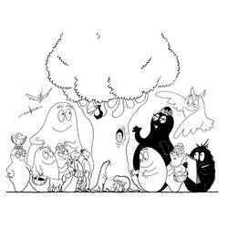 Zeichnungen zum Ausmalen: Barbapapa - Kostenlose Malvorlagen zum Ausdrucken
