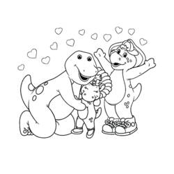 Malvorlage: Barney und friends (Cartoons und Animationsserien) #40987 - Kostenlose Malvorlagen zum Ausdrucken