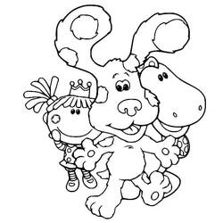 Zeichnungen zum Ausmalen: Blue's Clues - Kostenlose Malvorlagen zum Ausdrucken