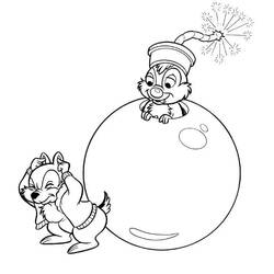 Malvorlage: Chip und Dale for Kids (Cartoons und Animationsserien) #185783 - Kostenlose Malvorlagen zum Ausdrucken