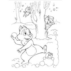 Malvorlage: Chip und Dale for Kids (Cartoons und Animationsserien) #185786 - Kostenlose Malvorlagen zum Ausdrucken