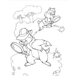 Malvorlage: Chip und Dale for Kids (Cartoons und Animationsserien) #185789 - Kostenlose Malvorlagen zum Ausdrucken
