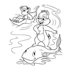 Malvorlage: Chip und Dale for Kids (Cartoons und Animationsserien) #185793 - Kostenlose Malvorlagen zum Ausdrucken