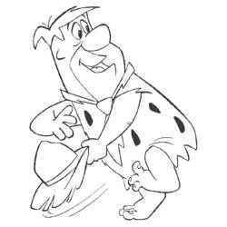 Zeichnungen zum Ausmalen: Familie Feuerstein - Kostenlose Malvorlagen zum Ausdrucken