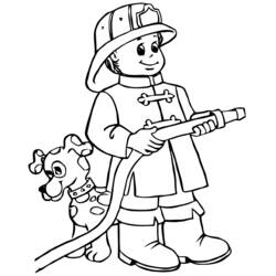 Zeichnungen zum Ausmalen: Feuerwehrmann Sam - Kostenlose Malvorlagen zum Ausdrucken