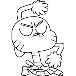 Malvorlage: Gumball (Cartoons und Animationsserien) #188488 - Kostenlose Malvorlagen zum Ausdrucken