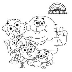 Malvorlage: Gumball (Cartoons und Animationsserien) #188492 - Kostenlose Malvorlagen zum Ausdrucken