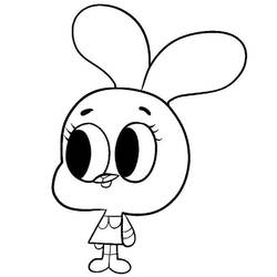 Malvorlage: Gumball (Cartoons und Animationsserien) #188496 - Kostenlose Malvorlagen zum Ausdrucken