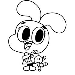 Malvorlage: Gumball (Cartoons und Animationsserien) #188497 - Kostenlose Malvorlagen zum Ausdrucken