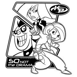 Malvorlage: Kim Possible (Cartoons und Animationsserien) #212343 - Kostenlose Malvorlagen zum Ausdrucken