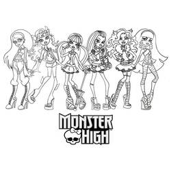 Malvorlage: Monster High (Cartoons und Animationsserien) #24876 - Kostenlose Malvorlagen zum Ausdrucken