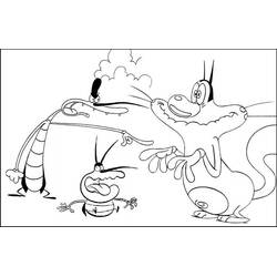 Malvorlage: Oggy und the Cockroaches (Cartoons und Animationsserien) #37873 - Kostenlose Malvorlagen zum Ausdrucken