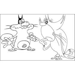 Malvorlage: Oggy und the Cockroaches (Cartoons und Animationsserien) #37933 - Kostenlose Malvorlagen zum Ausdrucken