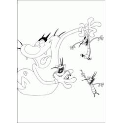 Malvorlage: Oggy und the Cockroaches (Cartoons und Animationsserien) #37989 - Kostenlose Malvorlagen zum Ausdrucken