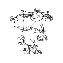 Malvorlage: Oggy und the Cockroaches (Cartoons und Animationsserien) #38006 - Kostenlose Malvorlagen zum Ausdrucken