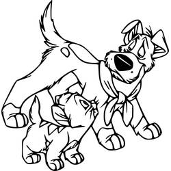 Malvorlage: Oliver und cie (Cartoons und Animationsserien) #214637 - Kostenlose Malvorlagen zum Ausdrucken