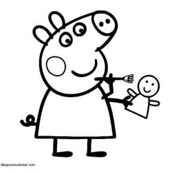 Malvorlage: Peppa Pig (Cartoons und Animationsserien) #43929 - Kostenlose Malvorlagen zum Ausdrucken