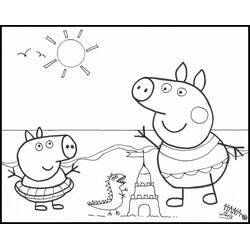 Malvorlage: Peppa Pig (Cartoons und Animationsserien) #43941 - Kostenlose Malvorlagen zum Ausdrucken
