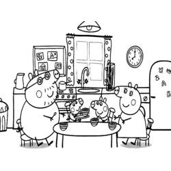Malvorlage: Peppa Pig (Cartoons und Animationsserien) #43957 - Kostenlose Malvorlagen zum Ausdrucken