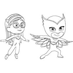 Malvorlage: PJ Masks (Cartoons und Animationsserien) #175815 - Kostenlose Malvorlagen zum Ausdrucken