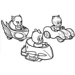 Malvorlage: PJ Masks (Cartoons und Animationsserien) #175829 - Kostenlose Malvorlagen zum Ausdrucken